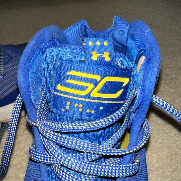 Under Armour Curry 3zero Team Royal Blue Basketball Shoes - Mens size 9.5 - Picture 4 of 8